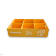 Osztott tárolódoboz, 6 rekeszes