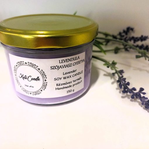 Levendula szójaviasz illatgyertya