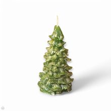 Csillogó fenyőfa gyertya