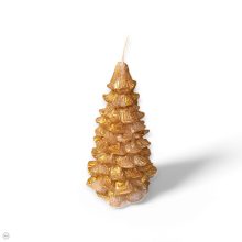 Csillogó fenyőfa gyertya