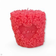 Rózsás love gyertya