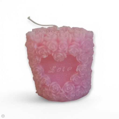 Rózsás love gyertya