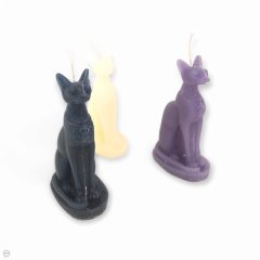 Basztet egyiptomi macskaistennő formájú gyertya