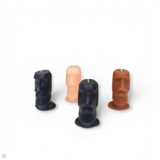 Moai fej formájú gyertya