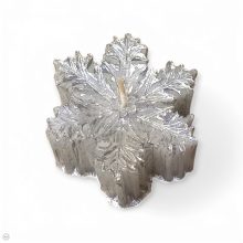 Csillogó hópehely gyertya