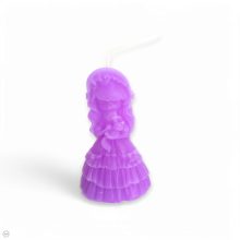 Kislány cicával gyertya