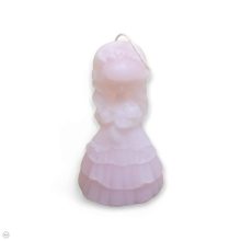 Kislány cicával gyertya