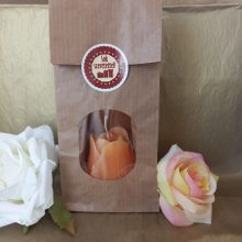 Tulipán formájú gyertya tasakban