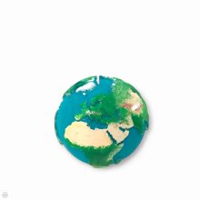 Festett földgömb gyertya