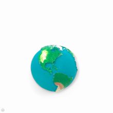 Festett földgömb gyertya