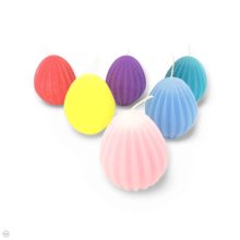 Csíkos tojás gyertya