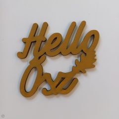 "Hello Ősz" felirat