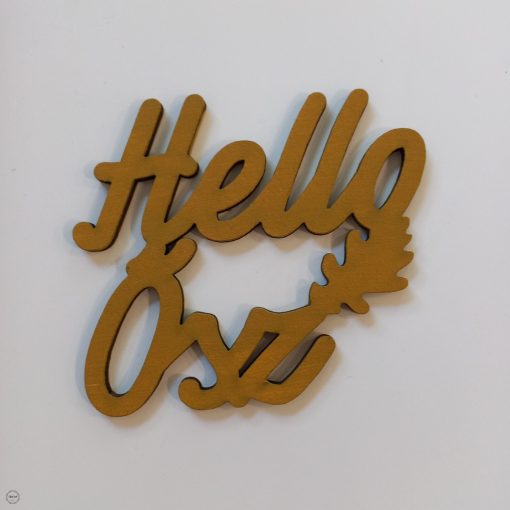 "Hello Ősz" felirat