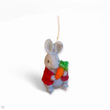 Festett nyuszi répával gyertya