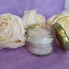 Mini szójaviasz gyertya esküvői köszönetajándék