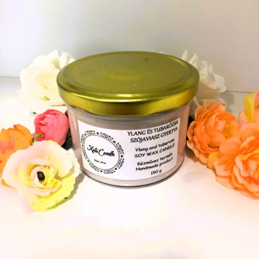 Ylang és tubarózsa szójaviasz illatgyertya
