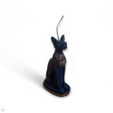 Festett Basztet egyiptomi macskaistennő formájú gyertya