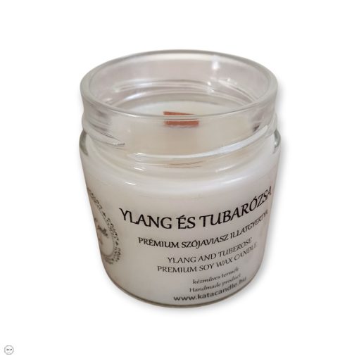 Ylang és tubarózsa prémium szójaviasz illatgyertya