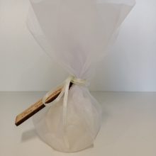 Lótusz bimbó gyertya esküvői köszönetajándék