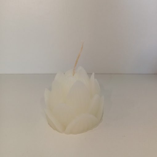 Lótusz bimbó gyertya esküvői köszönetajándék