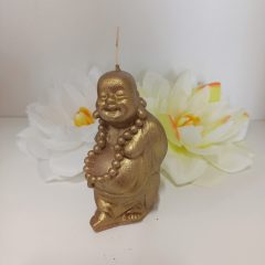 Arany álló nevető Buddha gyertya