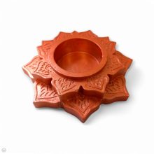 Kerámia lótusz gyertyatartó