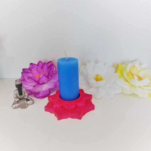 Kerámia lótusz gyertyatartó