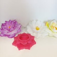 Kerámia lótusz gyertyatartó