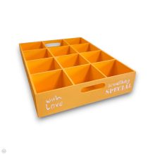 Osztott tárolódoboz, 12 rekeszes