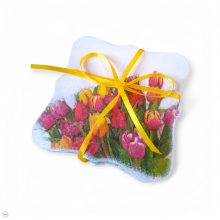 Virágos poháralátét