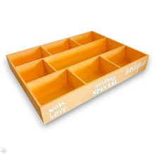 Osztott tárolódoboz, 8 rekeszes