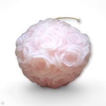 Nagy rózsás gömb gyertya