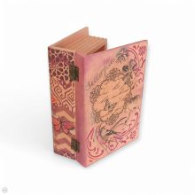 Pillangós könyv formájú fadoboz