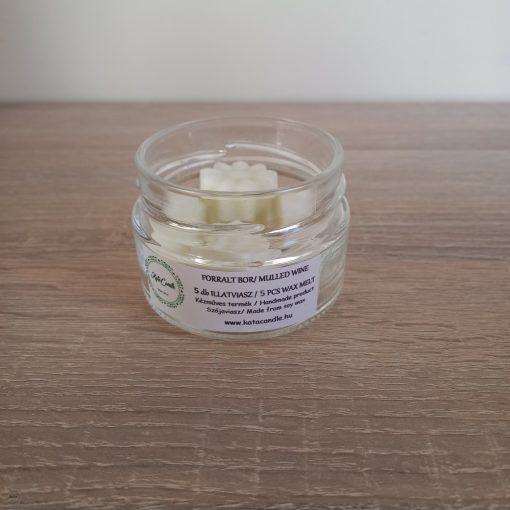 Forralt bor illatviasz üvegben 5 db