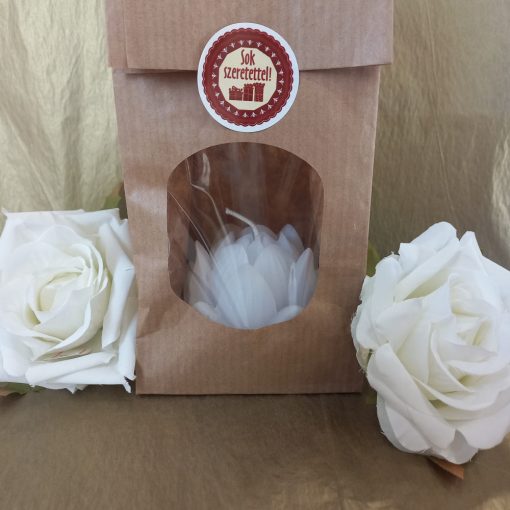 Lótusz bimbó gyertya tasakban