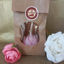 Lótusz bimbó gyertya tasakban