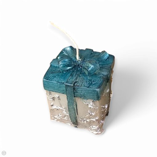 Festett ajándékdoboz gyertya