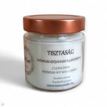 Tisztaság prémium szójaviasz illatgyertya
