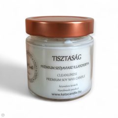 Tisztaság prémium szójaviasz illatgyertya