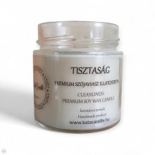 Tisztaság prémium szójaviasz illatgyertya