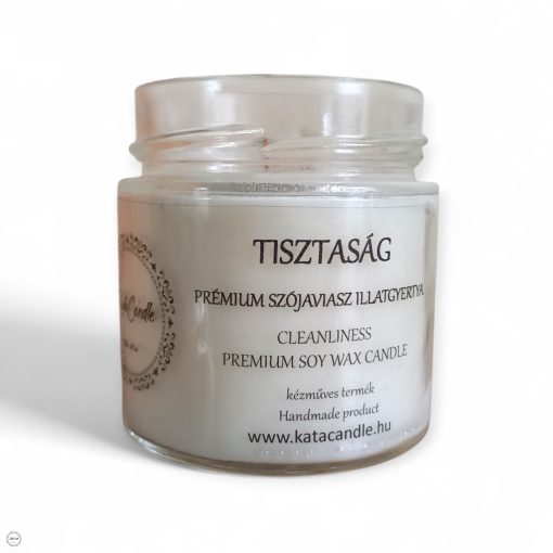 Tisztaság prémium szójaviasz illatgyertya