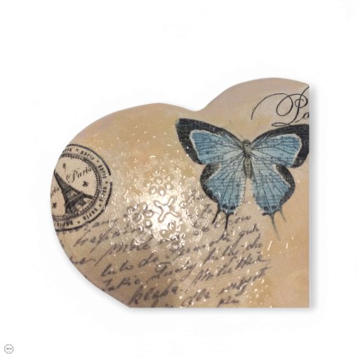 Szív formájú tükrös doboz