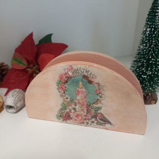 Antikolt karácsonyi szalvétatartó