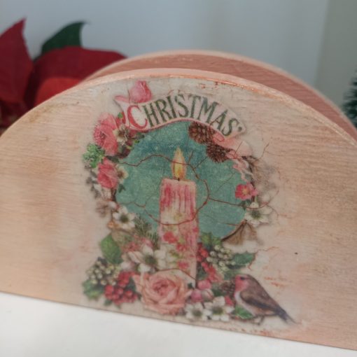 Antikolt karácsonyi szalvétatartó