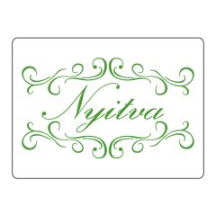 Nyitva 3D stencil 