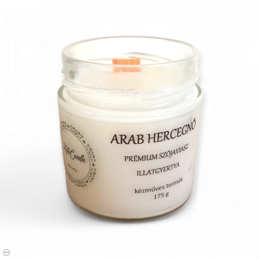 Arab hercegnő prémium szójaviasz illatgyertya