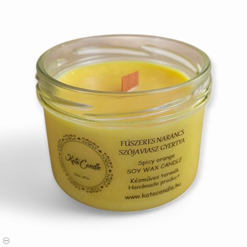 Fűszeres narancs szójaviasz illatgyertya