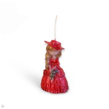 Festett kislány nyuszival gyertya