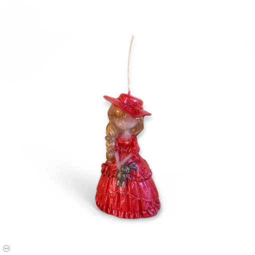 Festett kislány nyuszival gyertya