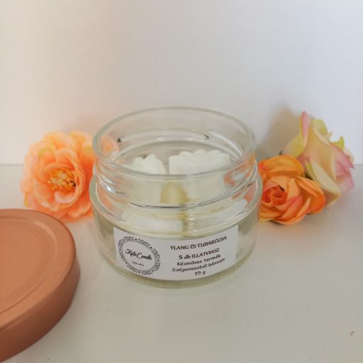 Ylang és tubarózsa illatviasz üvegben 5 db